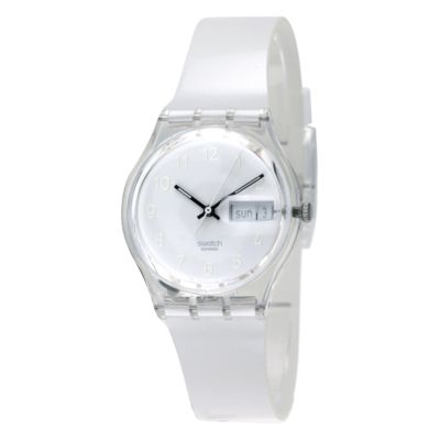 Snow Covered Ladies`White Strap Watch