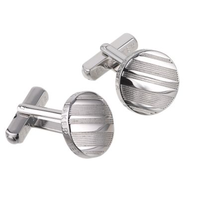 ted baker grey engraved stripe cufflinks