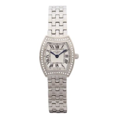 rotary ladies stone set dial watch