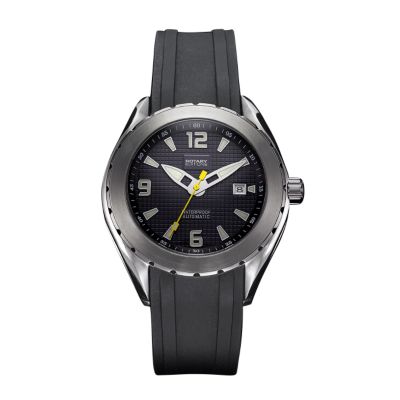 rotary Editions Automatic mens black rubber