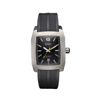 Editions Automatic mens black strap watch