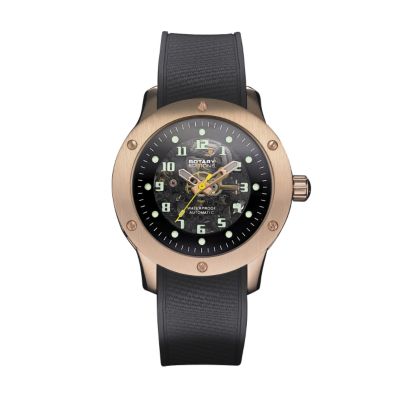 rotary Editions Automatic mens rose gold