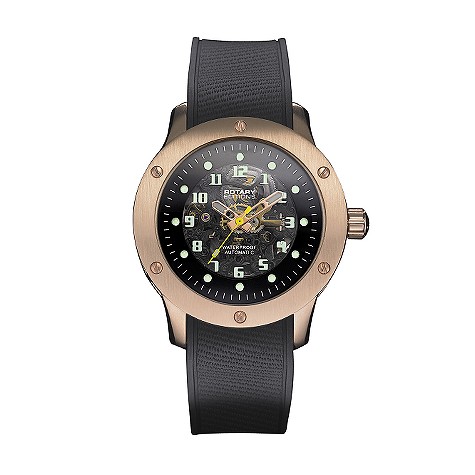 rotary Editions Automatic mens rose gold