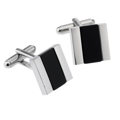 Classic Collection Onyx twist cufflinks