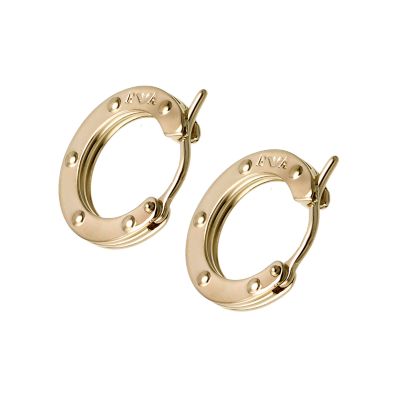 Emporio Armani gold plated round creole earrings - small - Product number 6421385