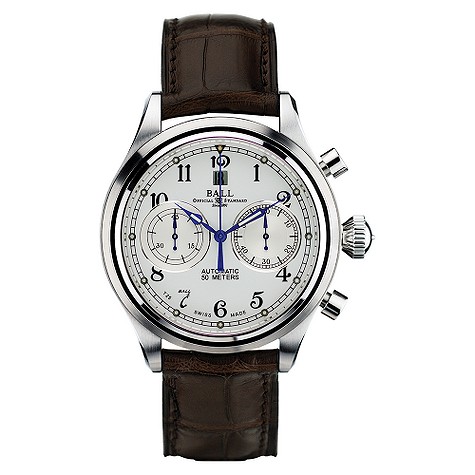 ball Trainmaster mens chronograph strap watch