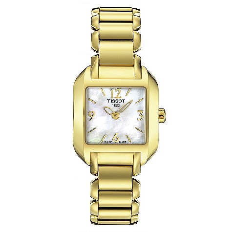 Tissot T-Wave ladies gold-plated bracelet watch