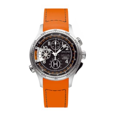 Khaki Automatic X-Copter mens orange