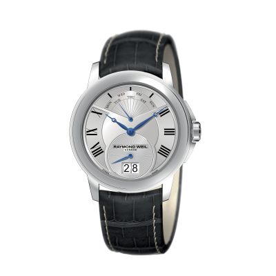 Raymond Weil Tradition men's black leather strap watch - Product number 6444318