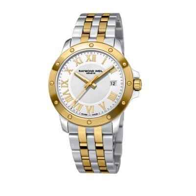 Raymond Weil Tango two colour gold bracelet watch