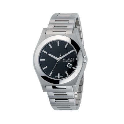 Gucci Pantheon mens stainless steel bracelet