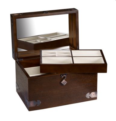 Antique Finish Distressed Chest Jewellery Box