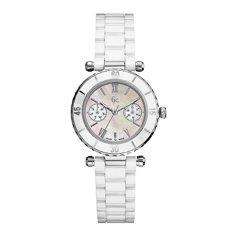 Gc ladies mother of pearl dial bracelet watch -