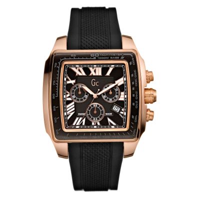 Unbranded Gc mens rose gold-plated chronograph watch