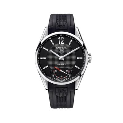 Heuer Carrera Calibre 1 mens black strap