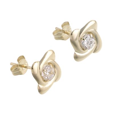 9ct Gold Cubic Zirconia Stud Earrings - Product number 6467296