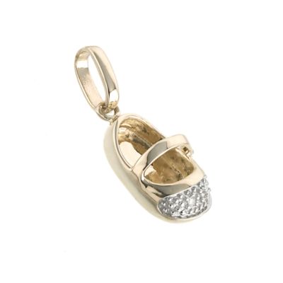 9ct Gold Diamond Set Shoe Charm - Product number 6468616