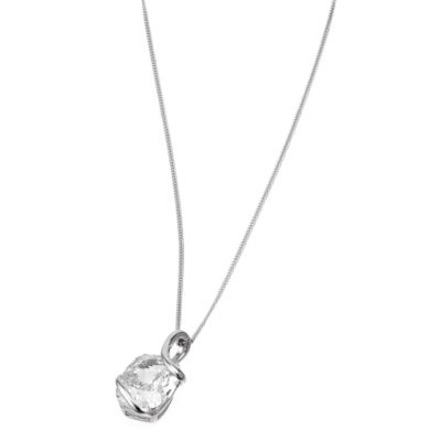9ct White Gold Cubic Zirconia Wrapped Pendant - Product number 6468632