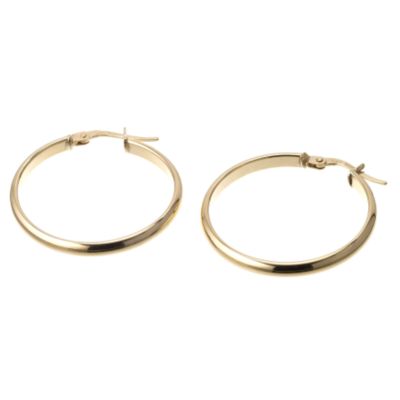 9ct Yellow Gold Creole Earrings - Product number 6468780
