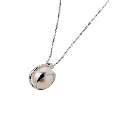 9ct White Gold Cultured Freshwater Pearl Wrap Pendant - Product number 6469280
