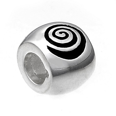 Unbranded Truth sterling silver black swirl charm