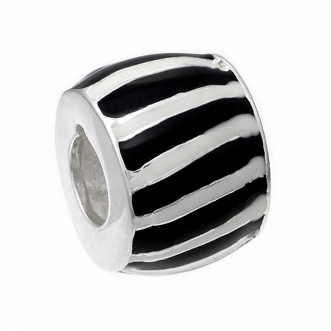 Unbranded Truth sterling silver striped enamel charm