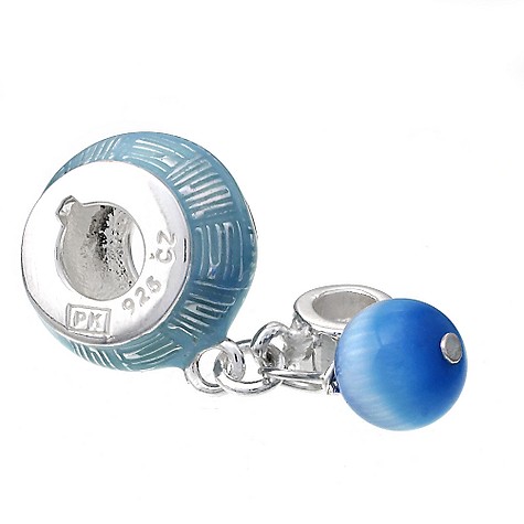 Unbranded Truth sterling silver blue bead charm