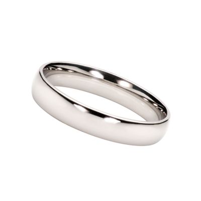 Platinum extra heavy 4mm court ring