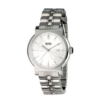 Hugo Boss mens stainless steel silver dial