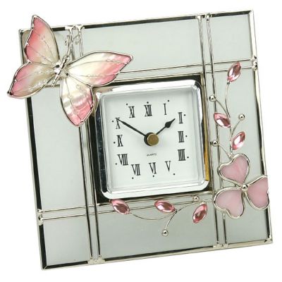 Crystal Butterfly Clock
