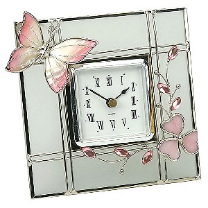 Crystal Butterfly Clock