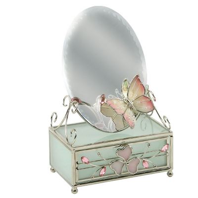 The Juliana Collection Crystal Butterfly Trinket Box with Mirror - Product number 6477380