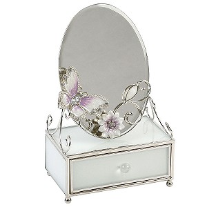 The Juliana Collection Butterfly Mirror Trinket