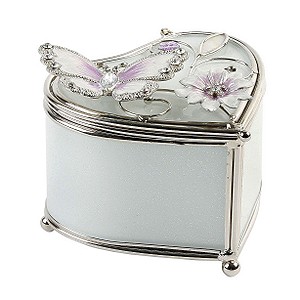 The Juliana Collection Pink Heart Trinket Box