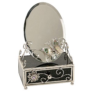 The Juliana Collection Black Butterfly Mirror