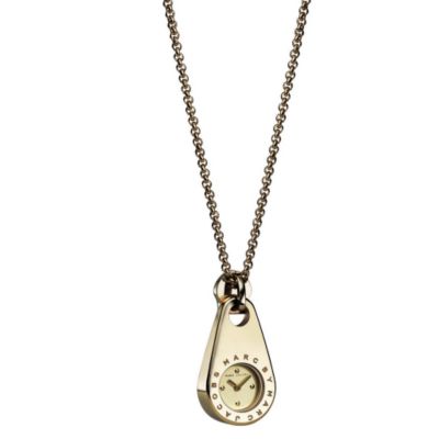 Jacobs ladies gold-plated pendant watch