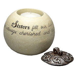 Comfort to Go Sisters Small Ball Candle Holder