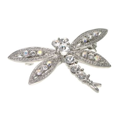 Clear Crystal Dragonfly Brooch - Product number 6500099