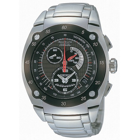 Seiko Sportura mens chronograph bracelet watch