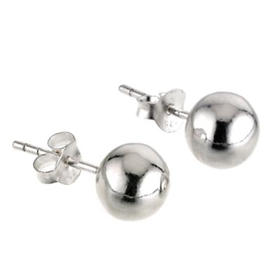 Sterling Silver 8mm Ball Stud Earrings