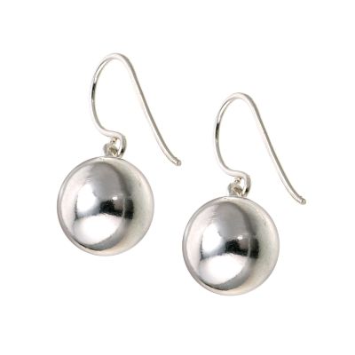 sterling Silver Bead Earrings 10mm