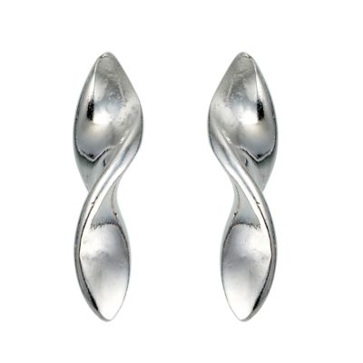 Sterling Silver Small Twist Stud Earrings - Product number 6506844