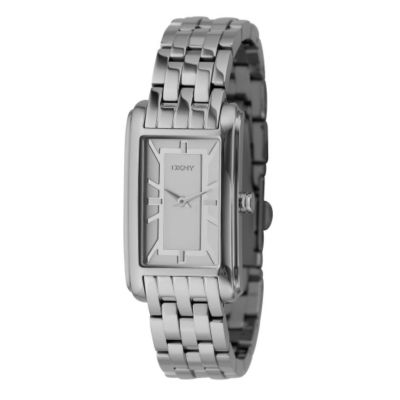 Ladies`Rectangular Dial Stainless Steel Bracelet Watch