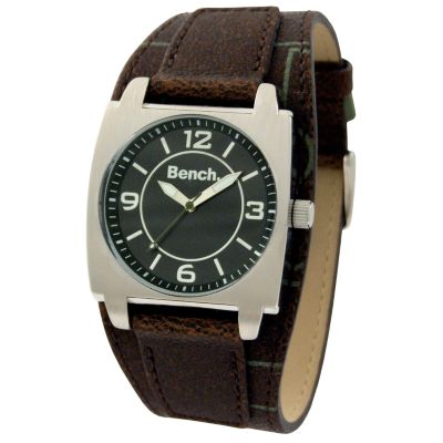 Bench Men's Black Dial Brown Leather Strap Watch - Product number 6510132