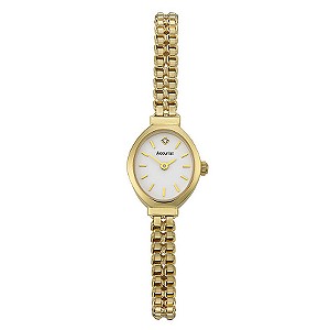 Accurist Gold Ladies`9ct Gold Diamond Set Bracelet Watch