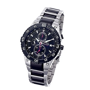Pro-Timer Men` Chronograph Bracelet Watch