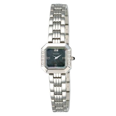 Ladies`Diamond Set Stainless Steel Bracelet Watch