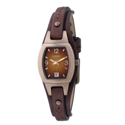 Fossil Ladies' Brown Dial Brown Leather Strap Watch - Product number 6511627