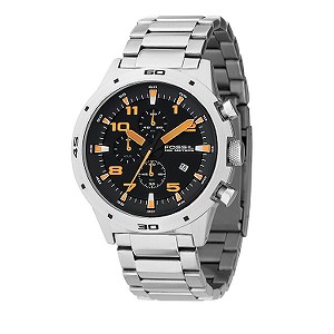 Men` Chronograph Stainless Steel Bracelet Watch