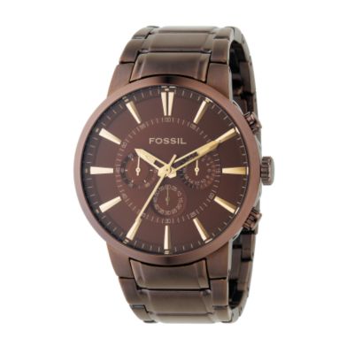 Fossil Men` Brown Multi Dial Bracelet Watch